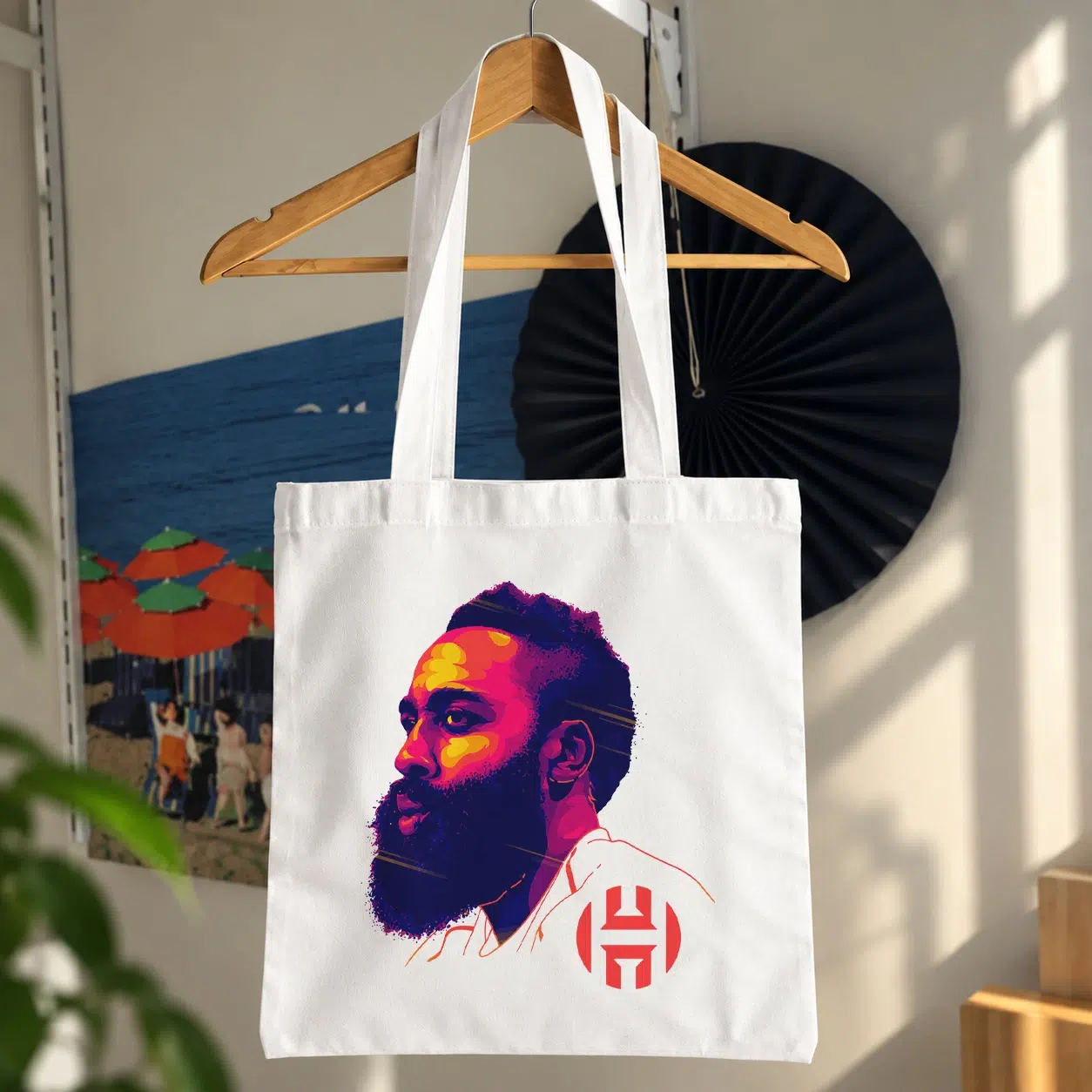 توت بگ جیمز هاردن طرح پرتره رنگی (James Harden)