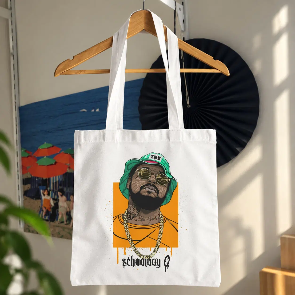 توت بگ اسکول‌بوی کیو طرح پرتره هیپ‌هاپ (ScHoolboy Q)