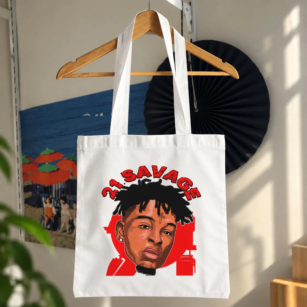 توت بگ توئنی وان سویج طرح پرتره قرمز (21 Savage)
