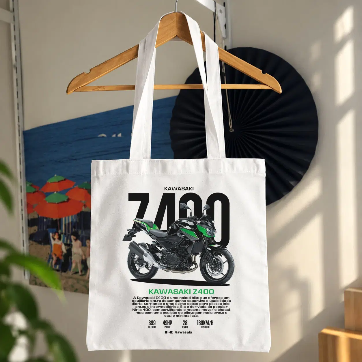 توت بگ موتور کاوازاکی Z400 طرح اسپرت سبز