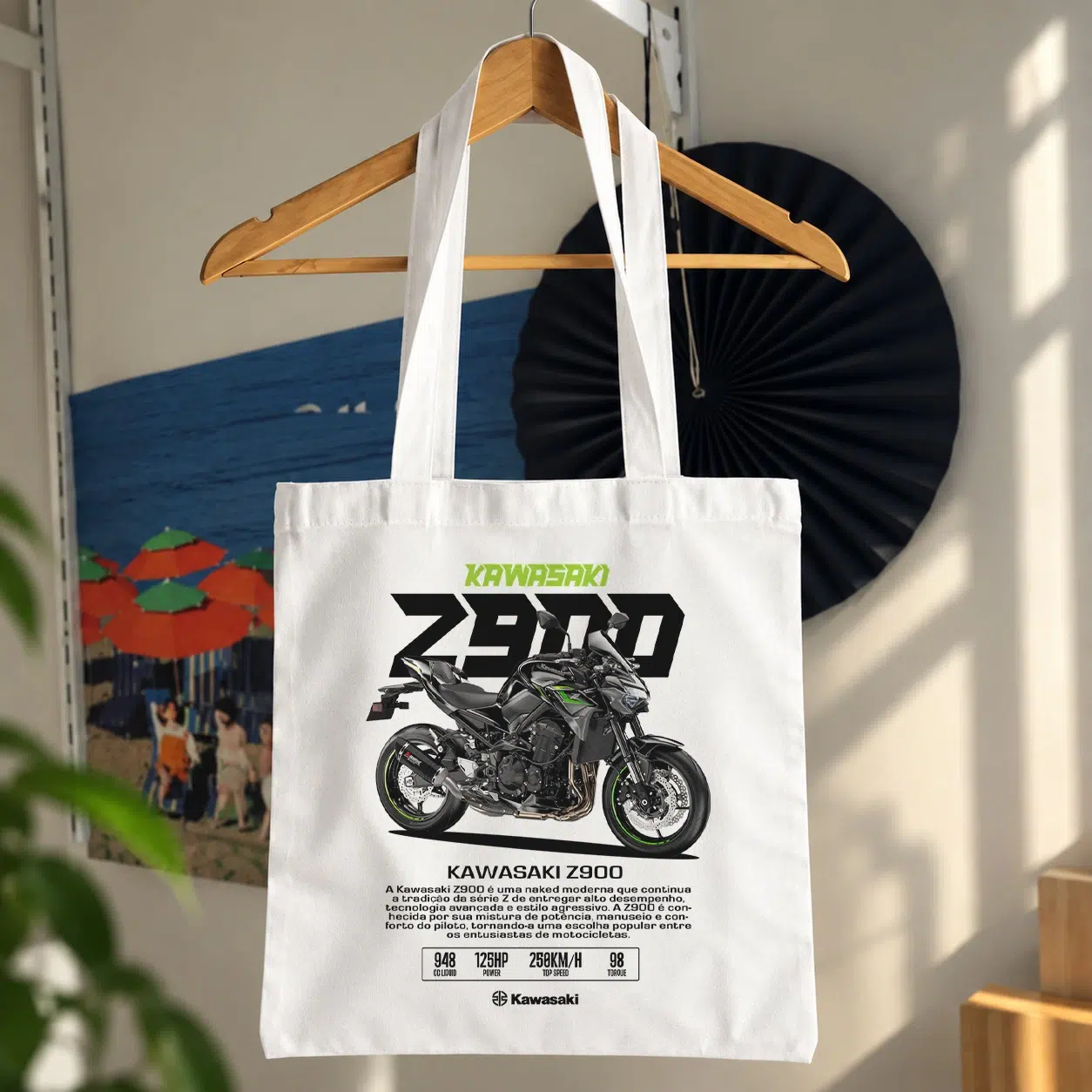 توت بگ موتور کاوازاکی Z900 طرح اسپرت مشکی