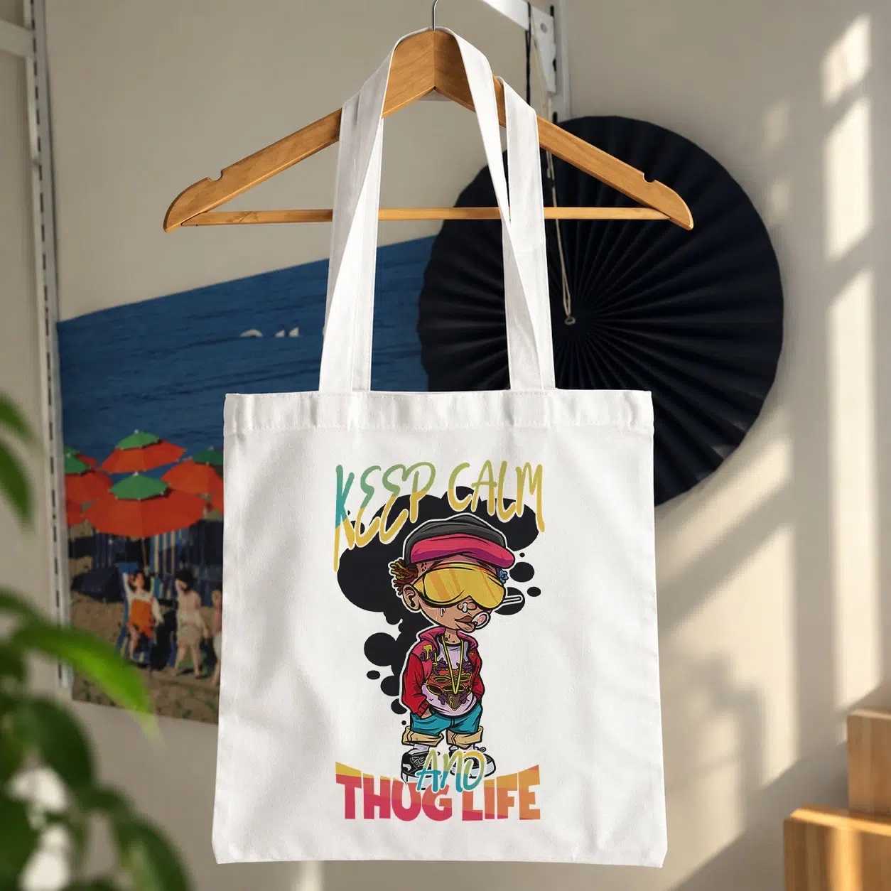 توت بگ گانگستری طرح کارتونی Keep Calm and Thug Life