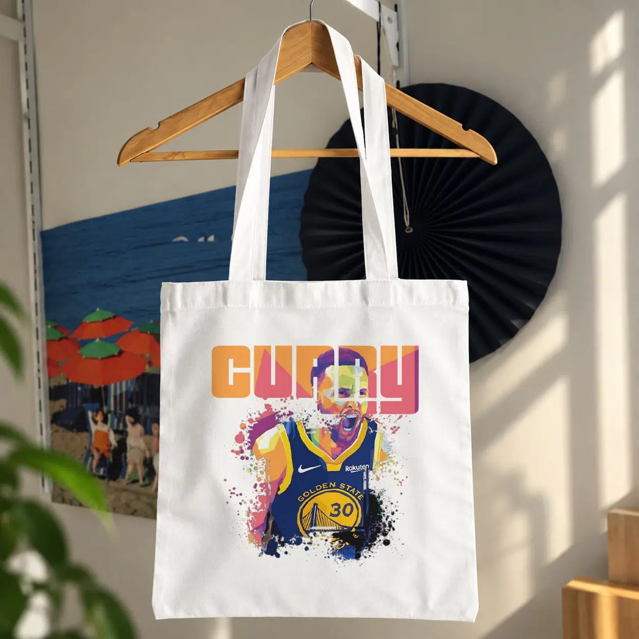توت بگ استفن کری طرح پرتره رنگارنگ (Stephen Curry)