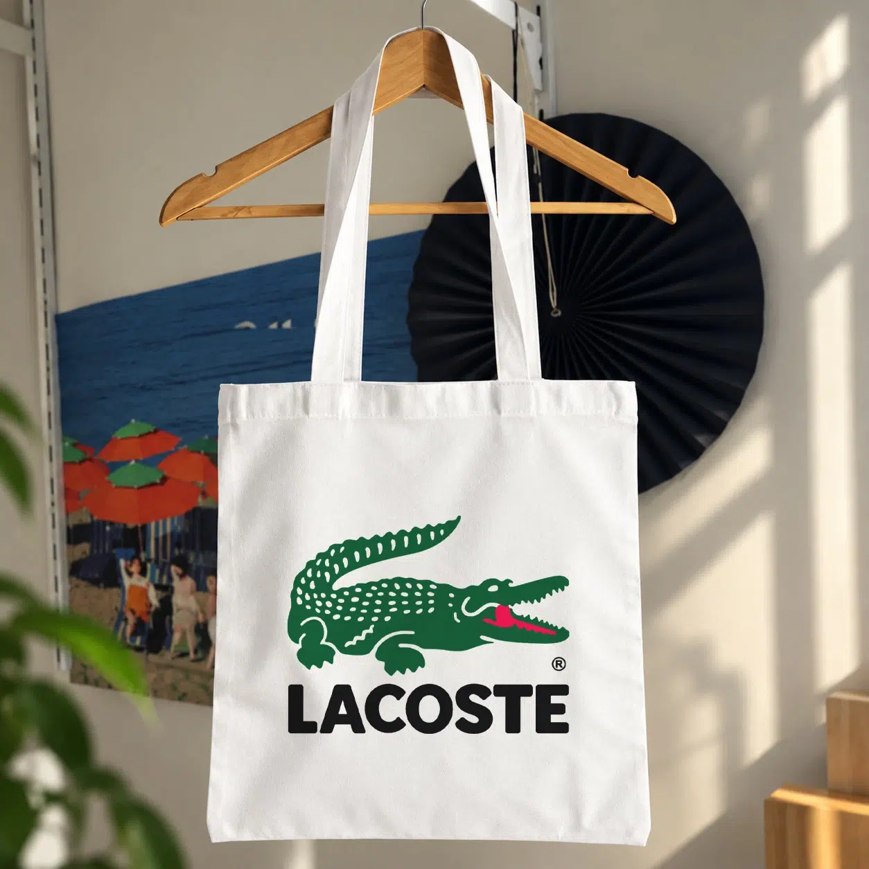 توت بگ لاکوست طرح تمساح و لوگوی کلاسیک (Lacoste)