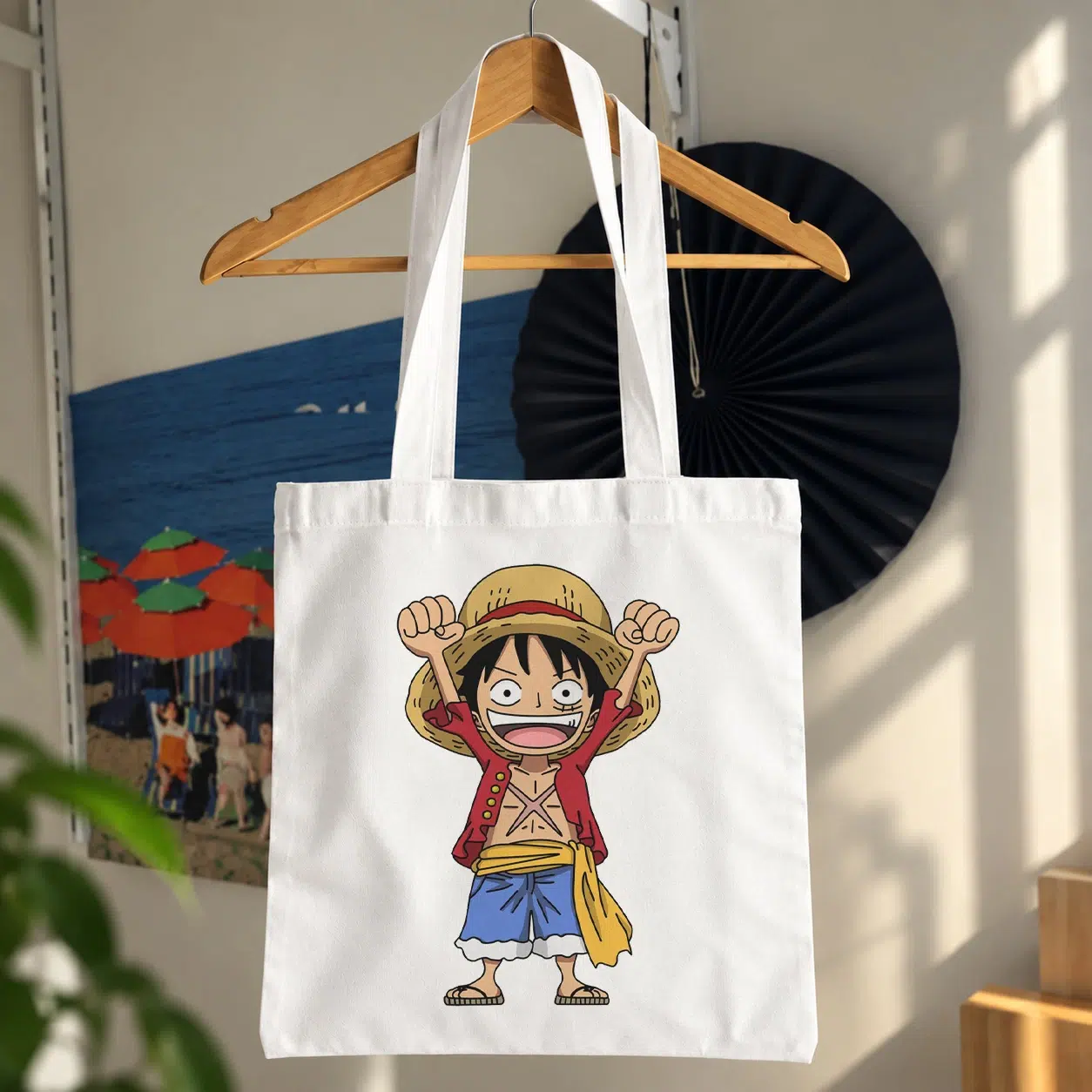 توت بگ انیمه وان پیس طرح لوفی کارتونی (Monkey D. Luffy)