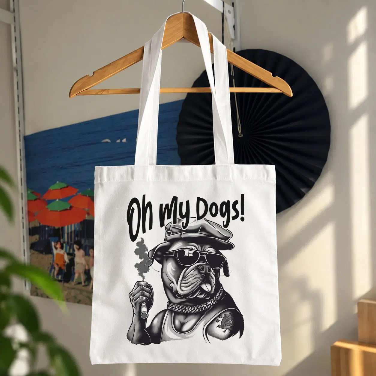 توت بگ سگ بولداگ طرح Oh My Dogs کارتونی