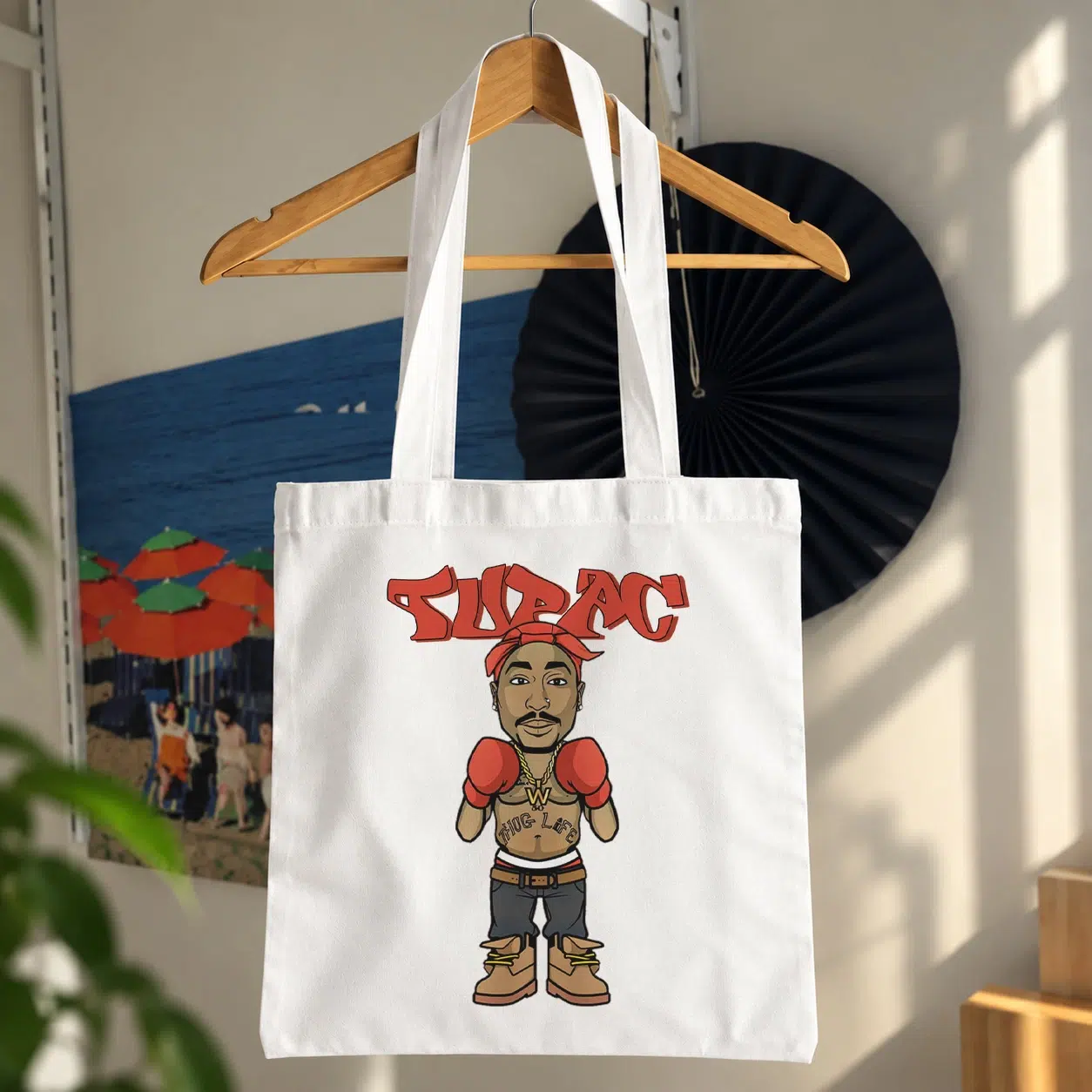 توت بگ توپاک شکور طرح کارتونی بوکسور (2Pac)