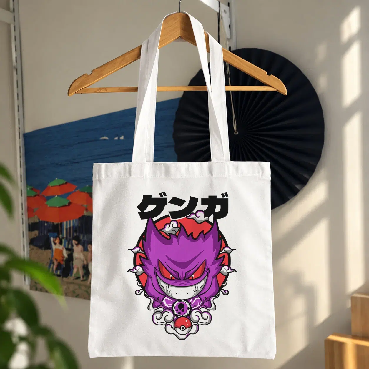 توت بگ پوکمون طرح گنگار ژاپنی و پوکه‌بال (Gengar)