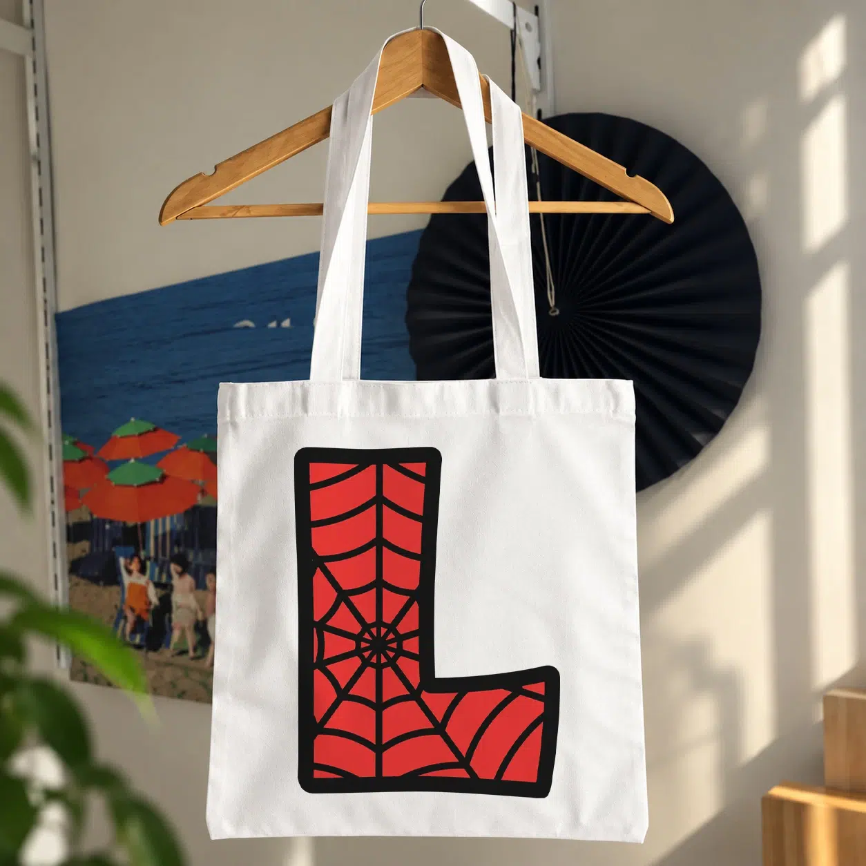 توت بگ مرد عنکبوتی طرح حرف L (Spider-Man Letter L)