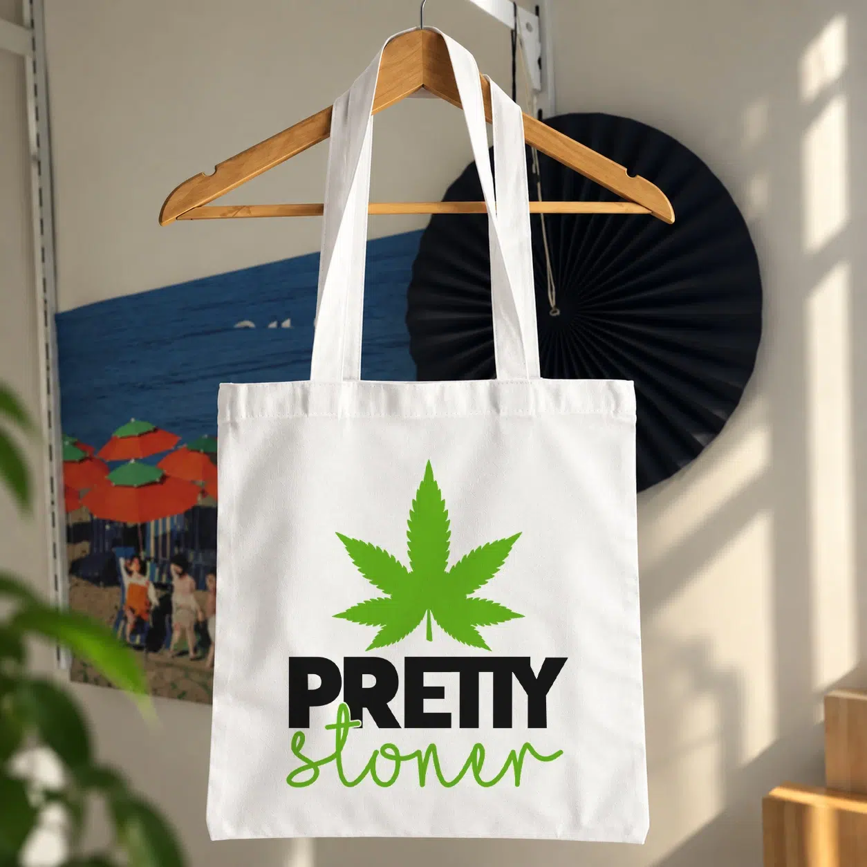 توت بگ برگ شاهدانه طرح Pretty Stoner
