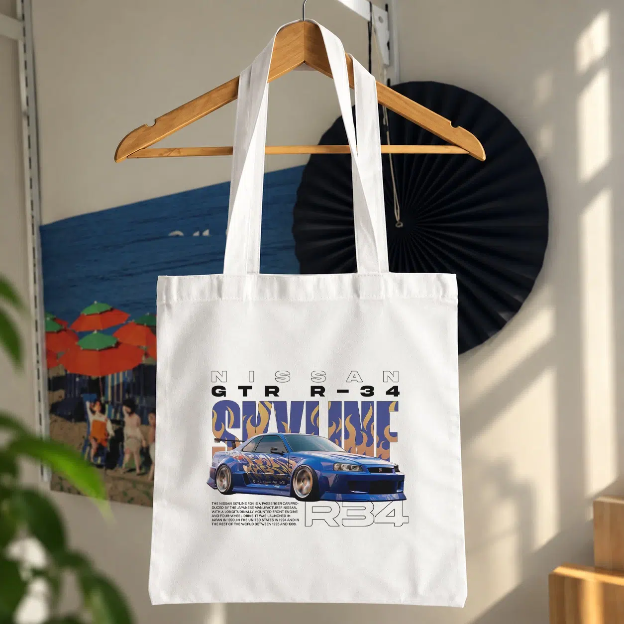 توت بگ نیسان اسکای‌لاین طرح جی‌تی‌آر آر۳۴ (Nissan Skyline GTR R34)