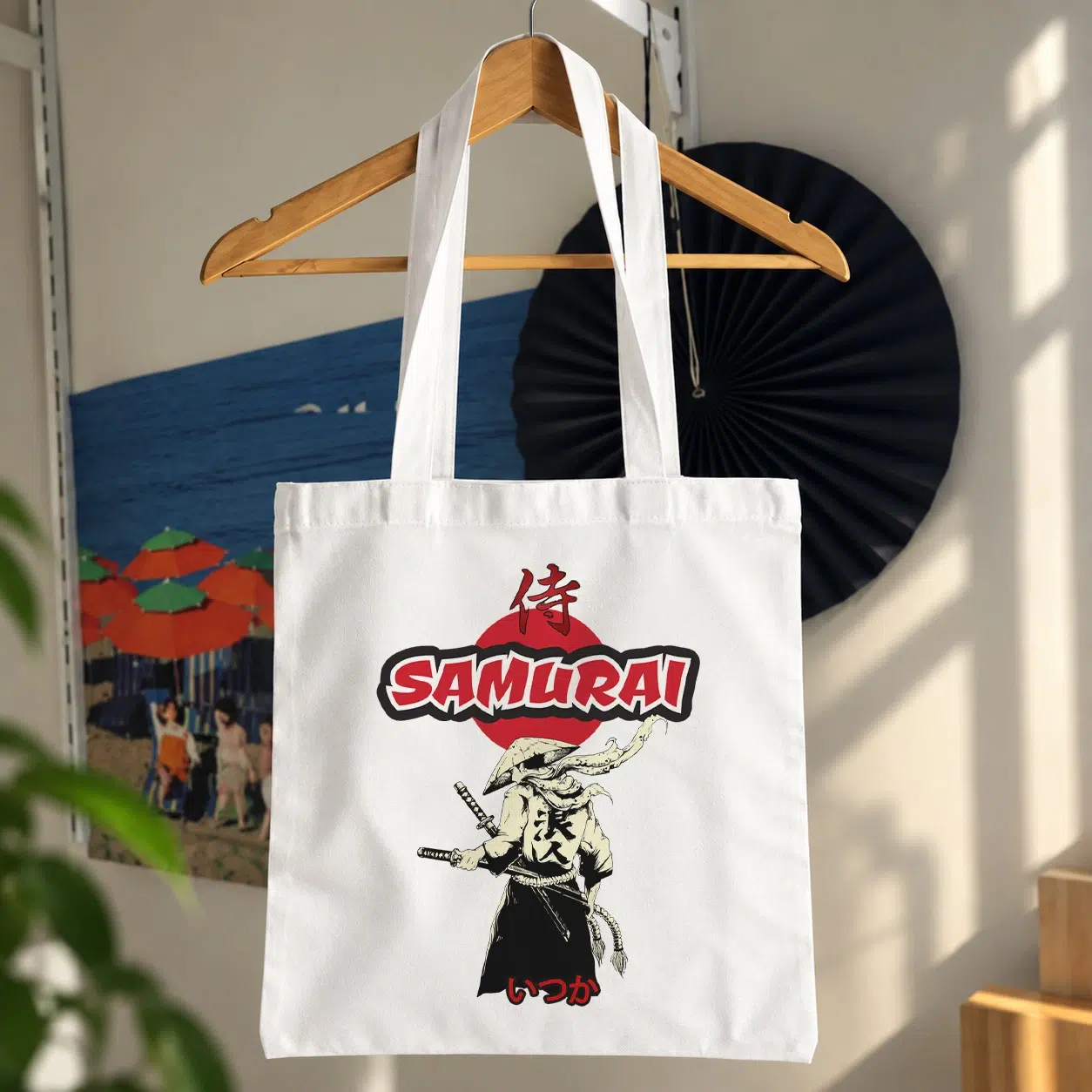 توت بگ سامورایی طرح Samurai سفید