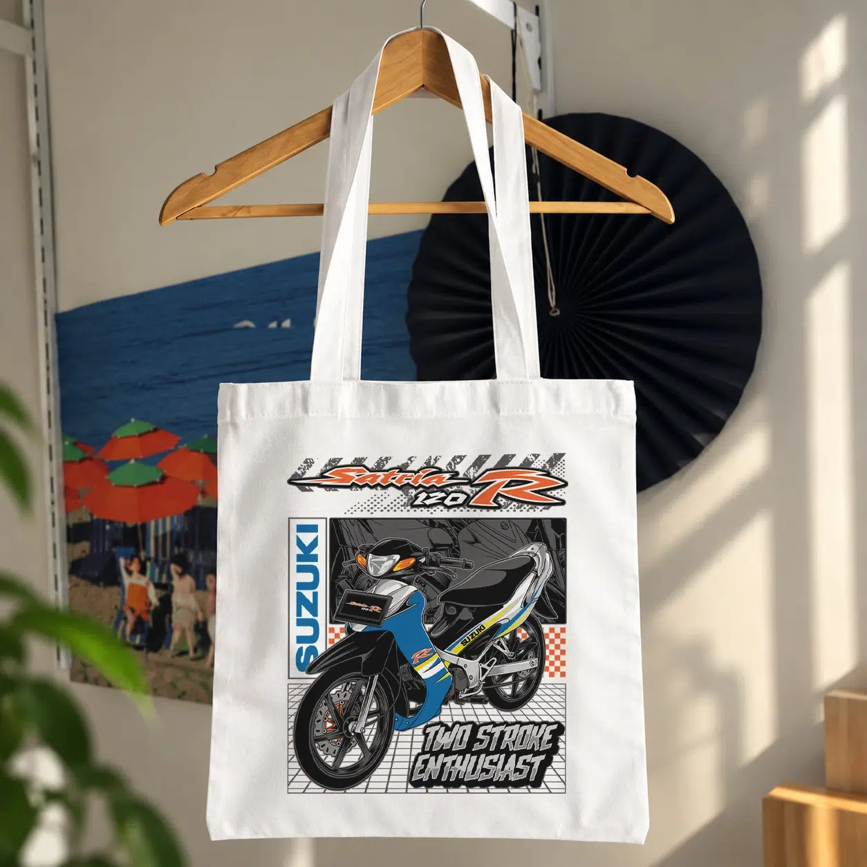 توت بگ موتورسیکلت طرح Two Stroke Enthusiast