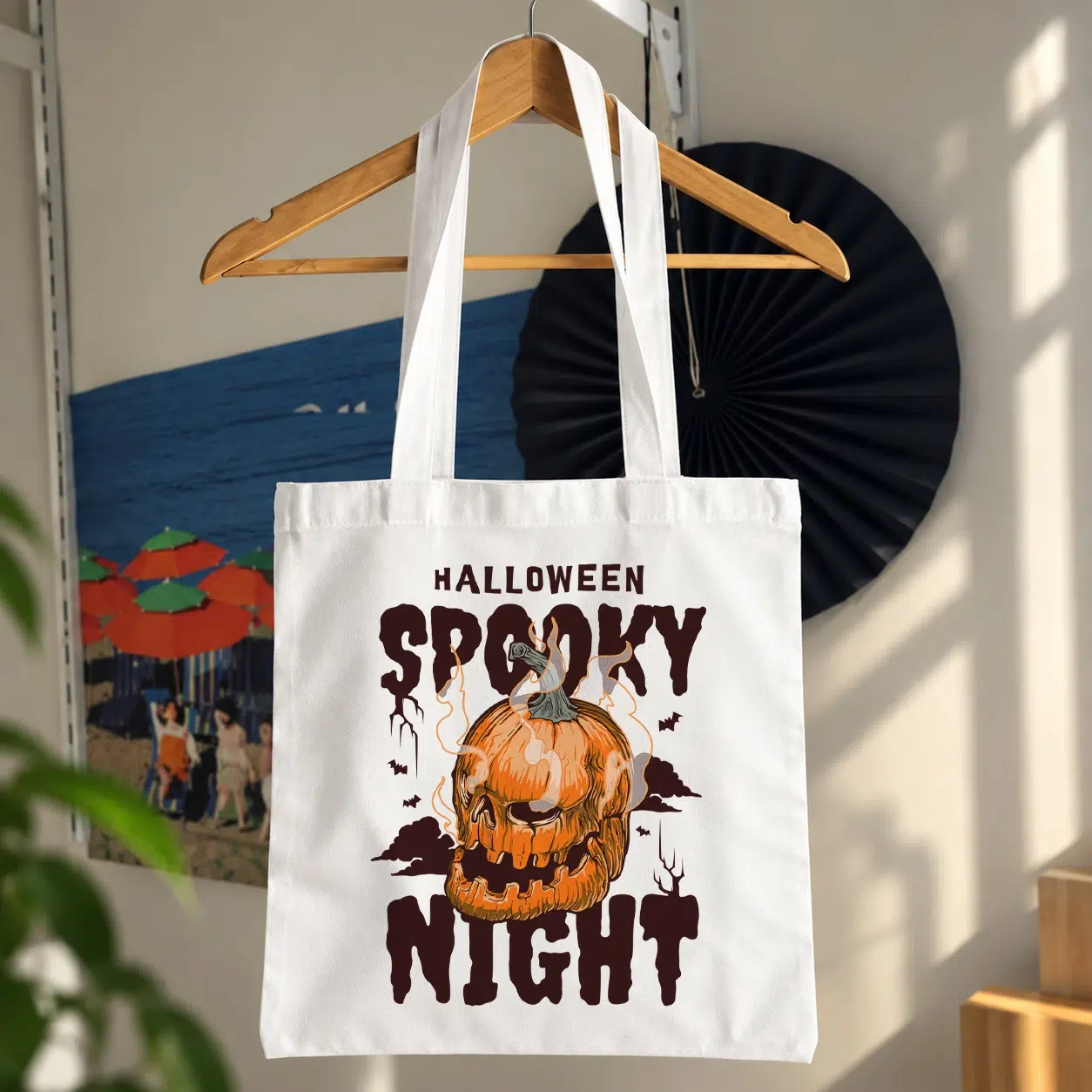 توت بگ هالووین طرح شب ترسناک (Spooky Night)