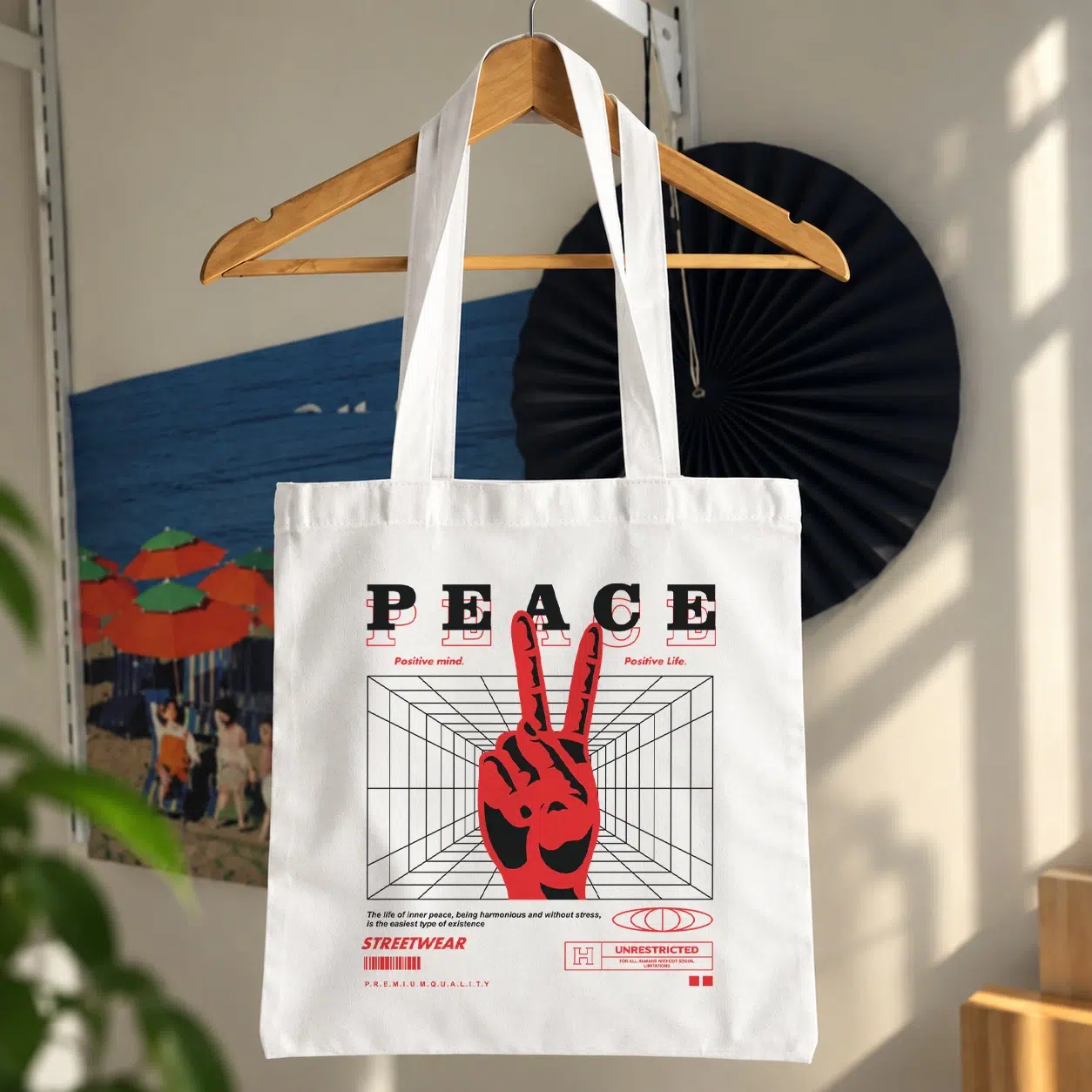 توت بگ طرح Peace و ذهن مثبت