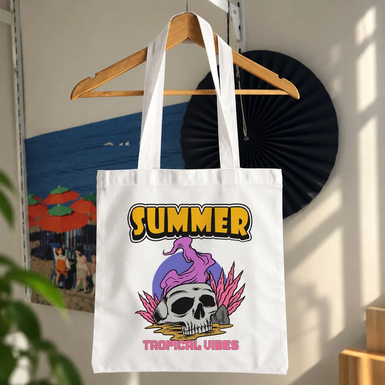 توت بگ طرح جمجمه Tropical Vibes