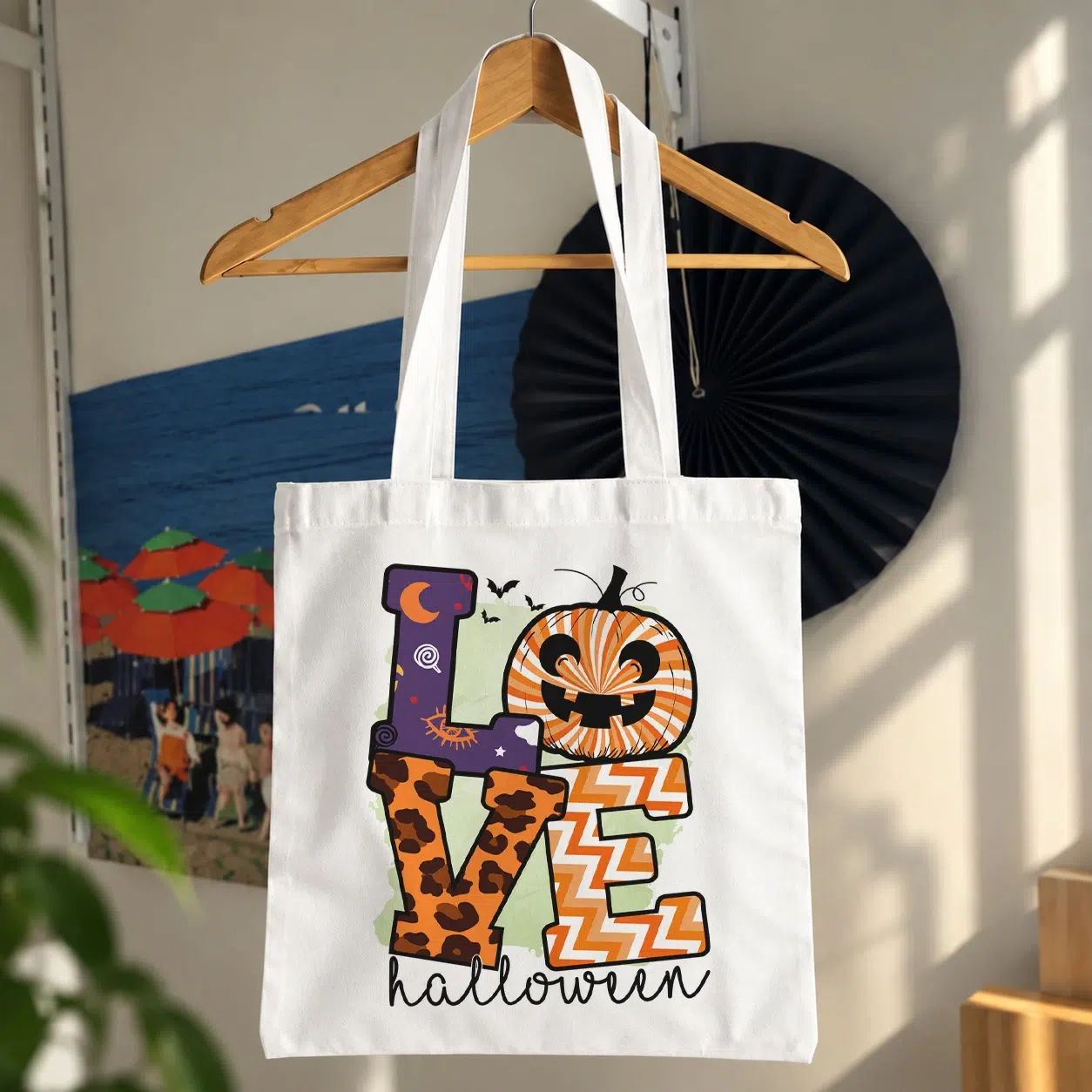توت بگ طرح Love هالووین با کدو و خفاش