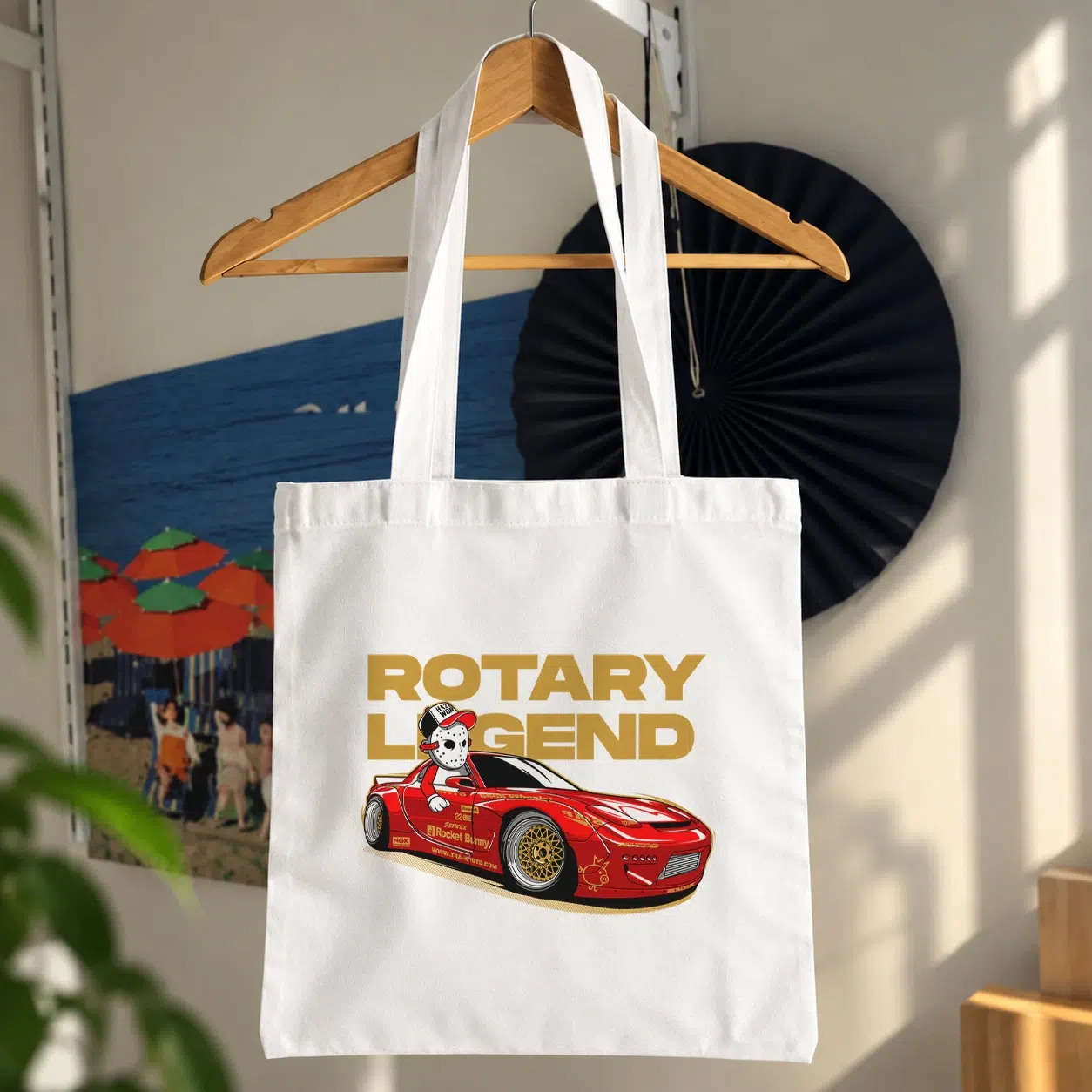 توت بگ مزدا RX-7 قرمز طرح Rotary Legend