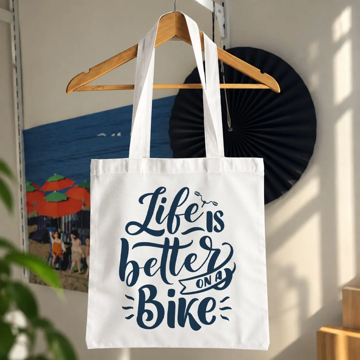 توت بگ دوچرخه‌سواری طرح Life Is Better on a Bike