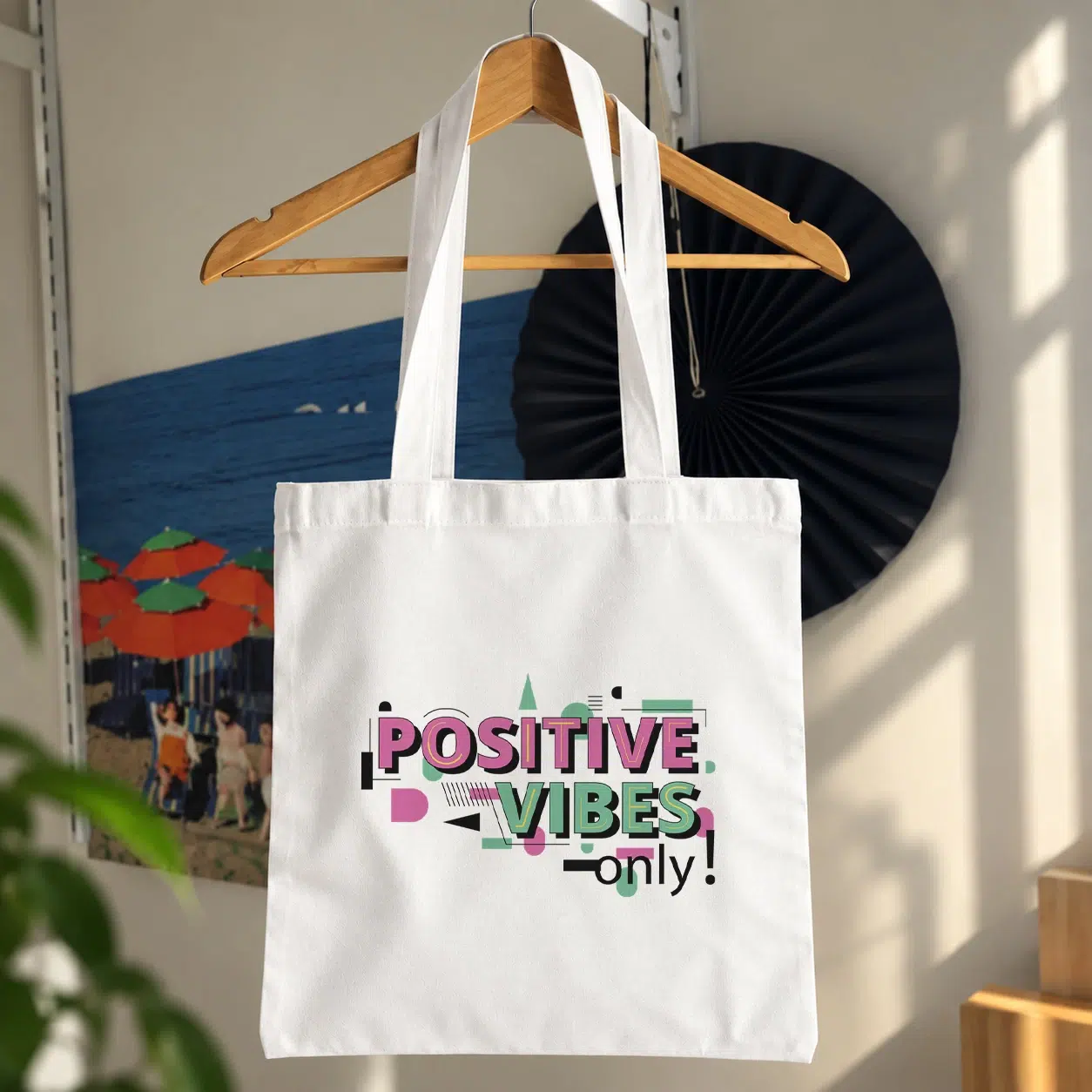 توت بگ حال و هوای مثبت طرح Positive Vibes Only