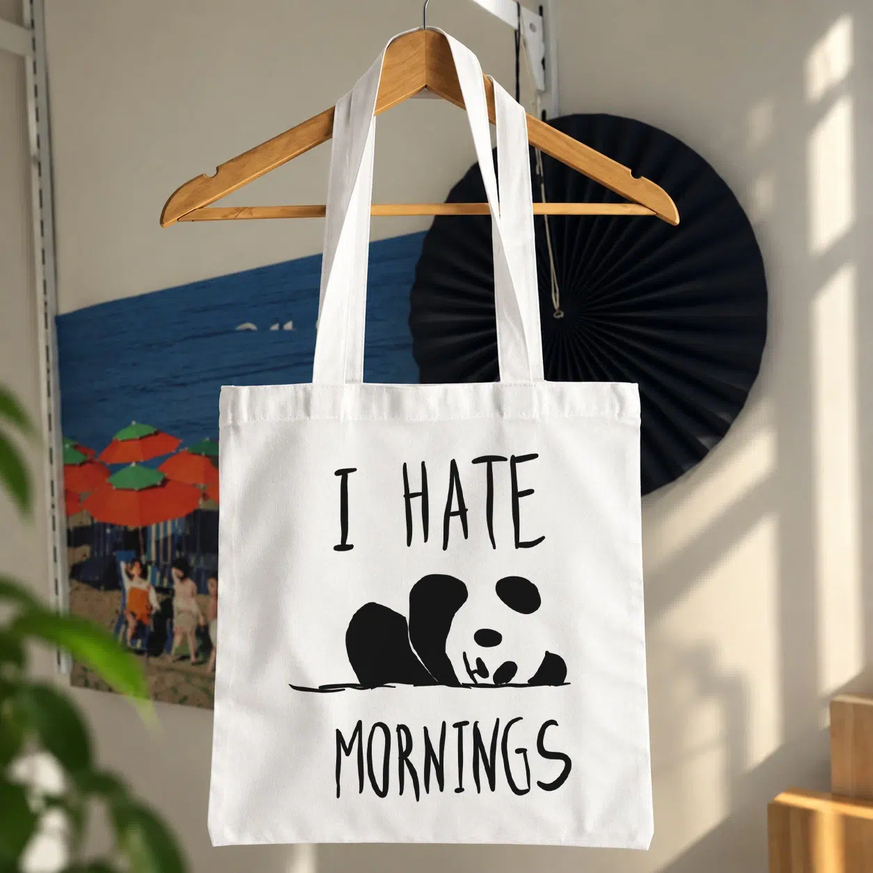 توت بگ پاندا خواب‌آلود طرح I Hate Mornings