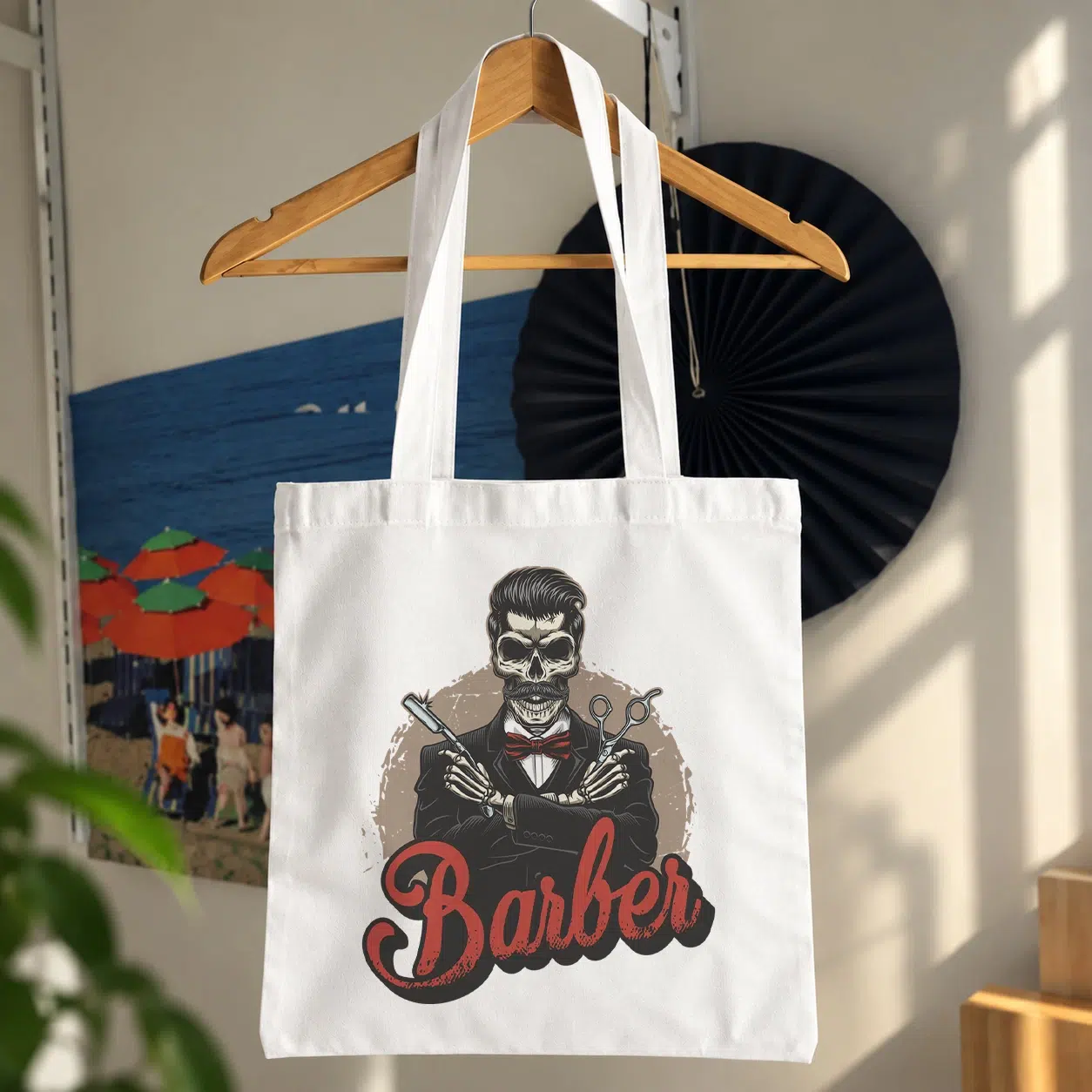 توت بگ آرایشگر مردانه طرح Barber وینتیج