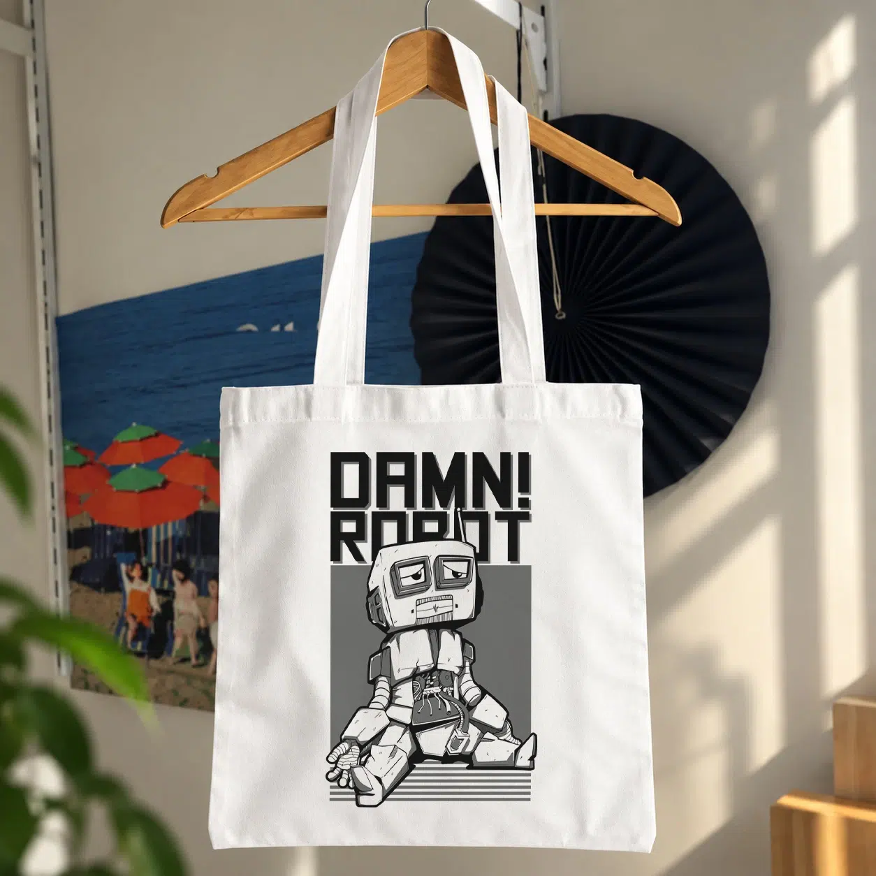 توت بگ ربات کارتونی طرح Damn Robot
