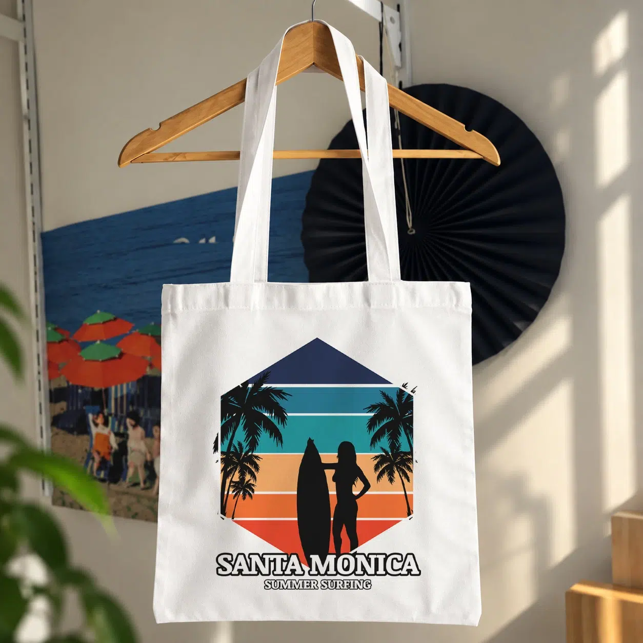 توت بگ سانتا مونیکا طرح موج‌سواری تابستانی (Santa Monica)