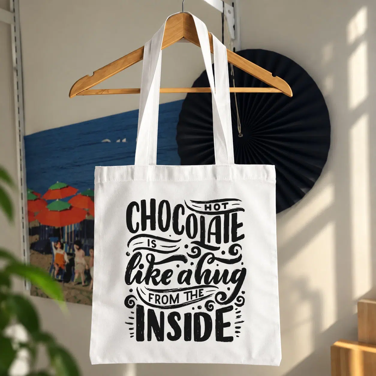 توت بگ هات چاکلت طرح Hot Chocolate Is Like a Hug