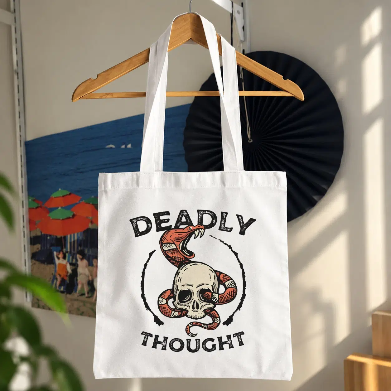 توت بگ جمجمه و مار طرح Deadly Thought