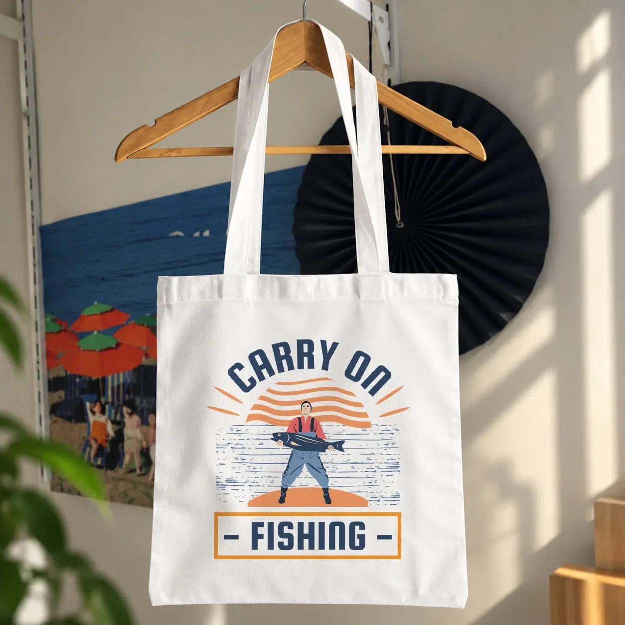 توت بگ ماهیگیری طرح Carry On Fishing