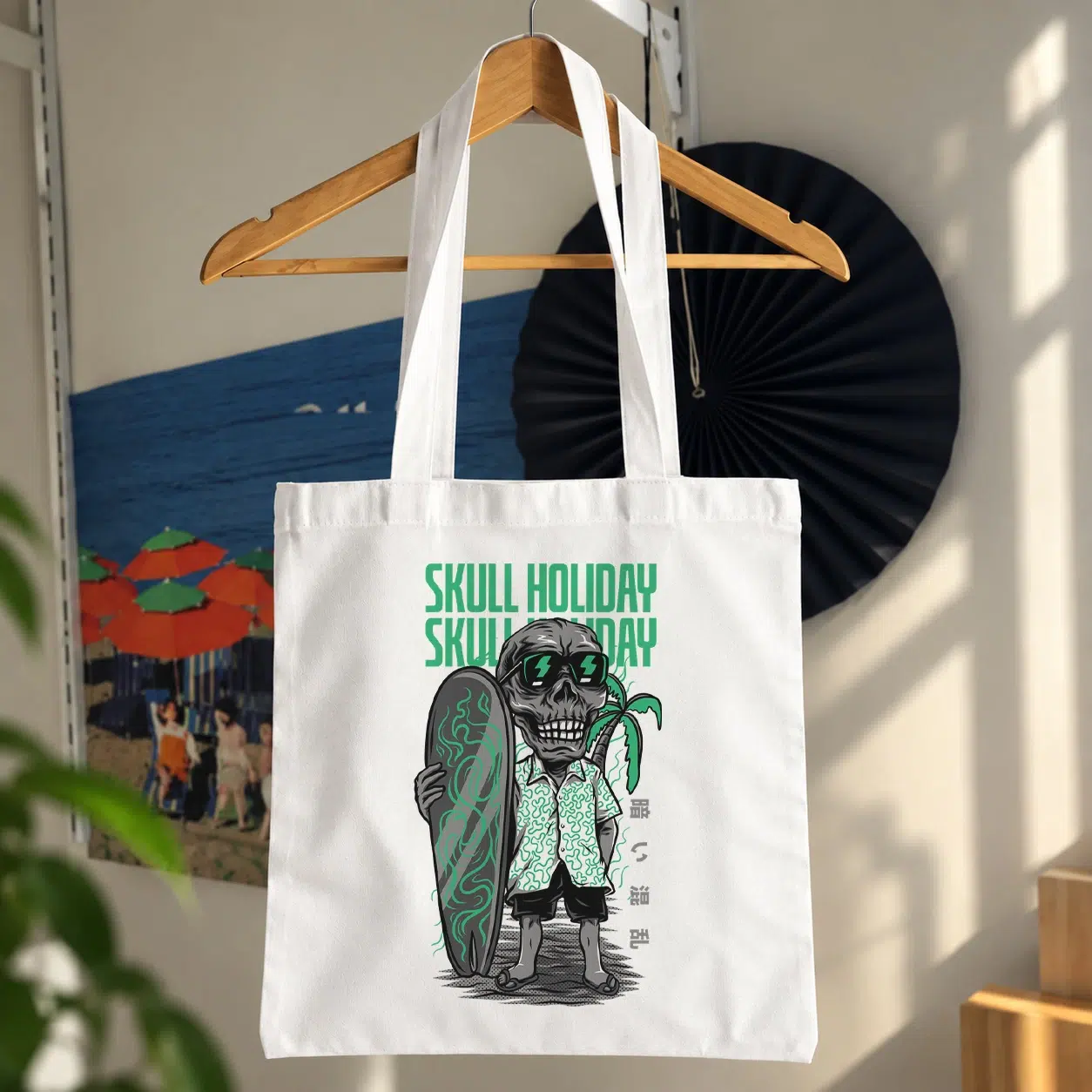 توت بگ جمجمه طرح Skull Holiday