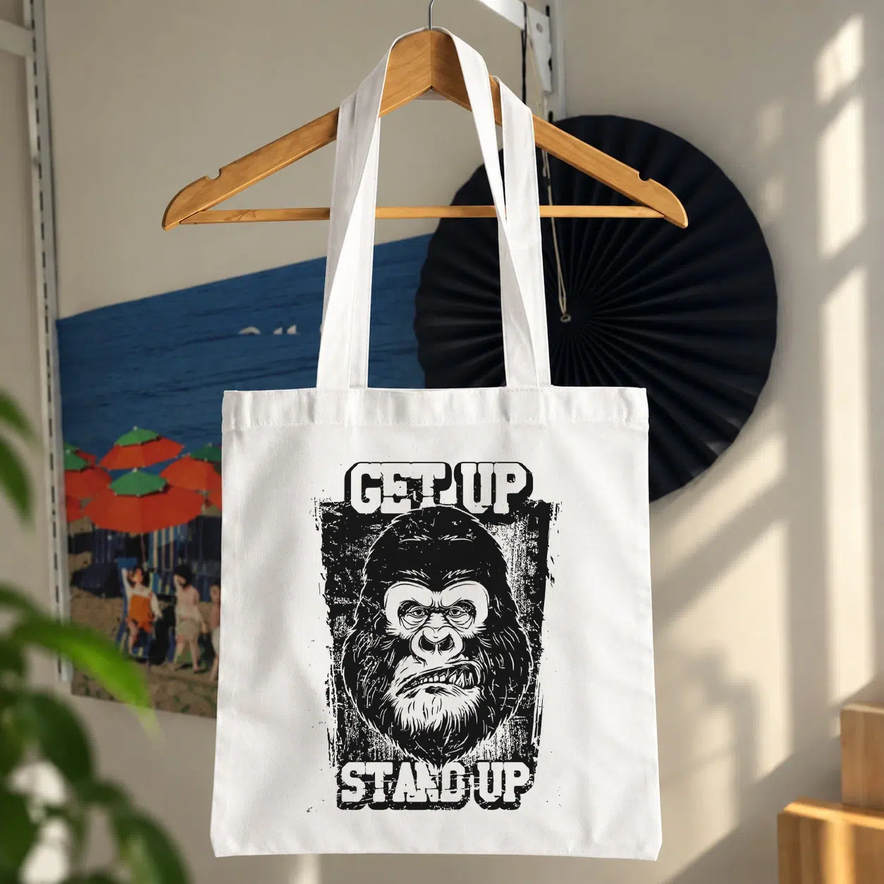توت بگ گوریل انگیزشی طرح Get Up Stand Up