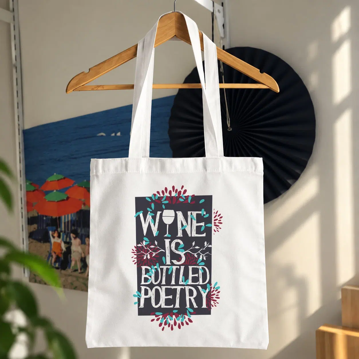 توت بگ نوشته Wine Is Bottled Poetry