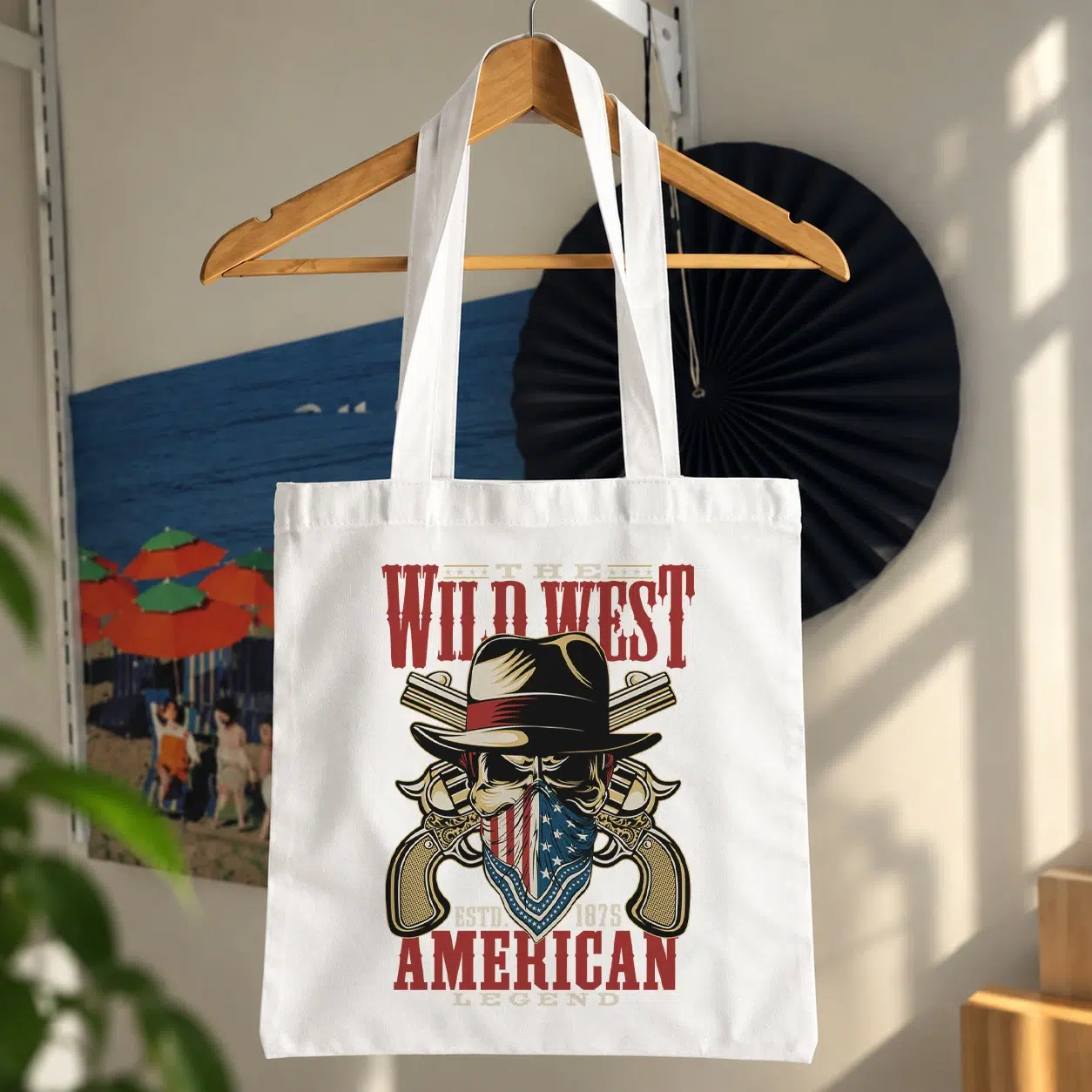 توت بگ جمجمه کابوی طرح وحشی غرب (Wild West)