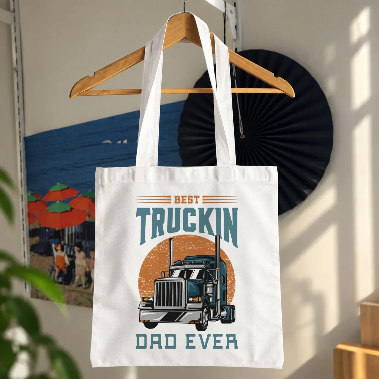 توت بگ کامیون طرح Best Truckin Dad Ever