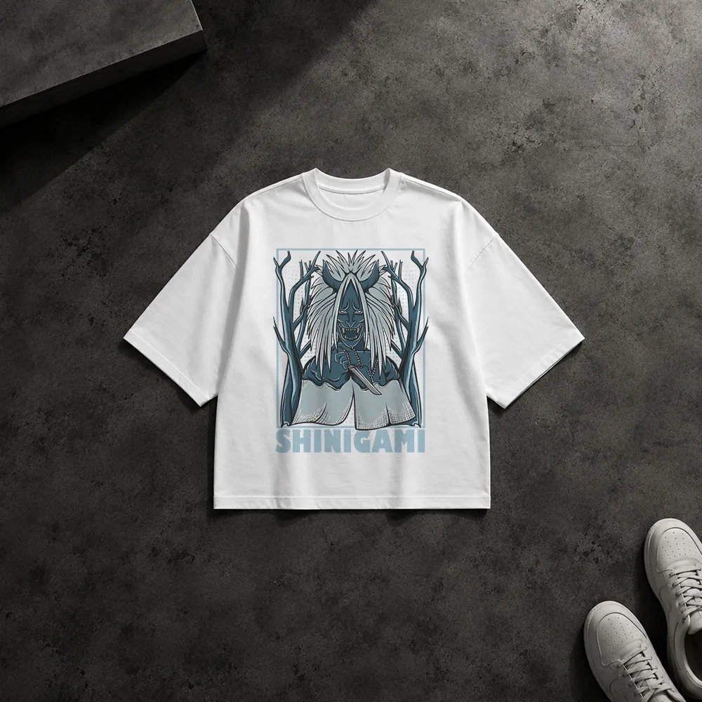تیشرت باکسی شینیگامی طرح فرشته مرگ ژاپنی