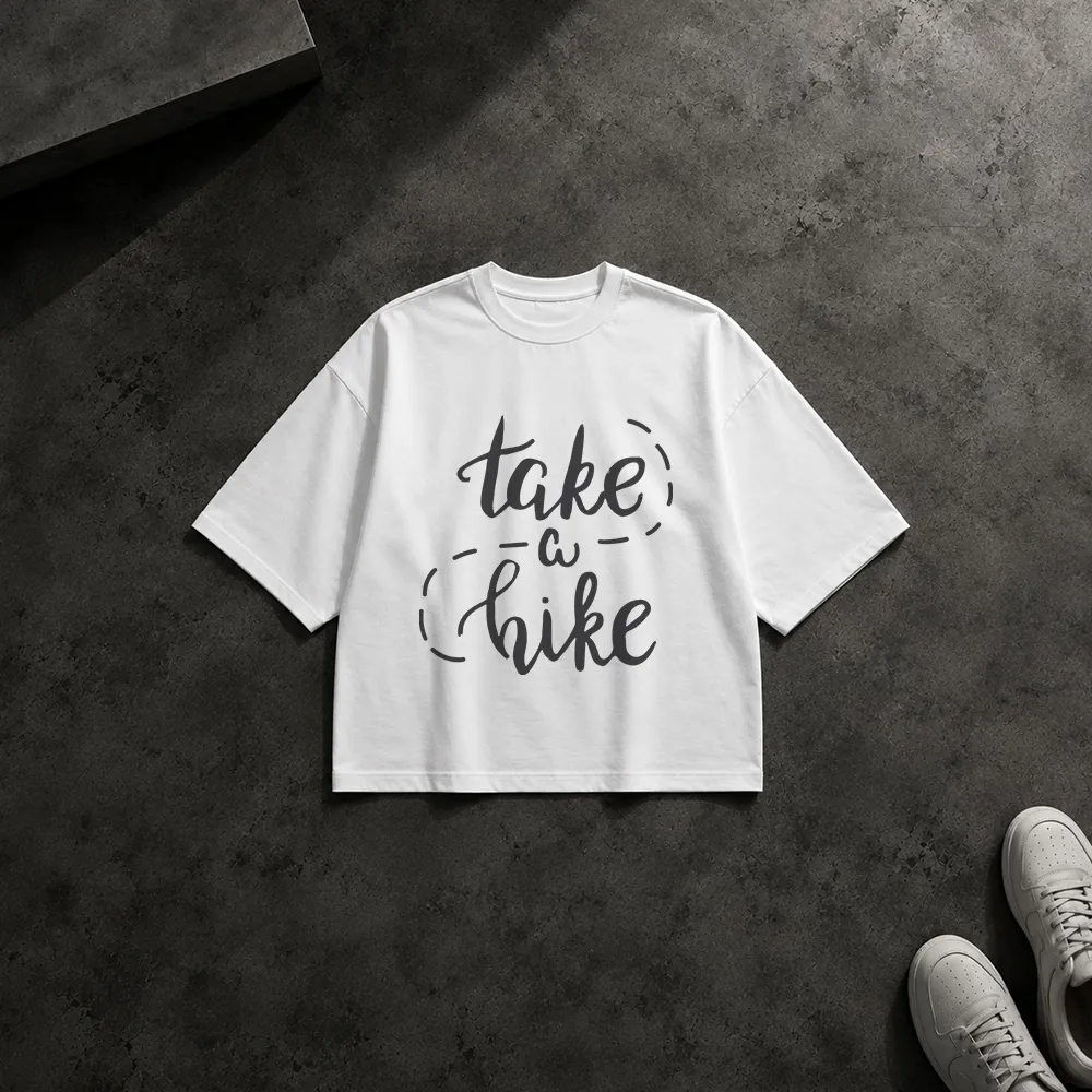 تیشرت باکسی طبیعت طرح Take a Hike