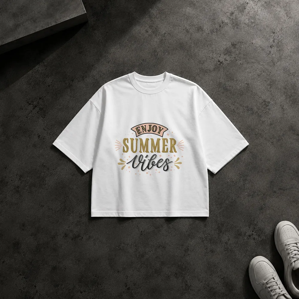 تیشرت باکسی نوشته Enjoy Summer Vibes