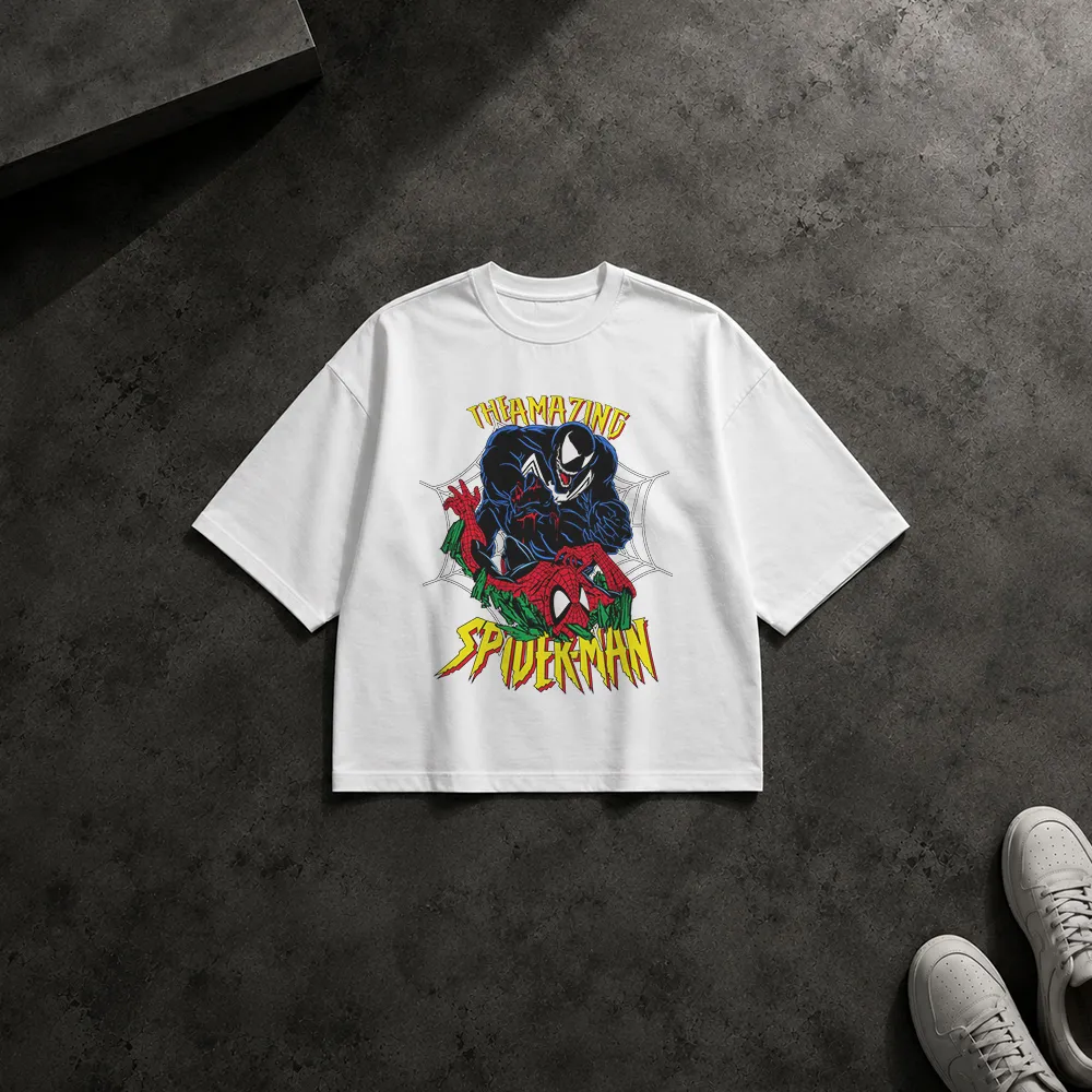 تیشرت باکسی مرد عنکبوتی طرح ونوم اسپایدرمن (Spider-Man Venom)