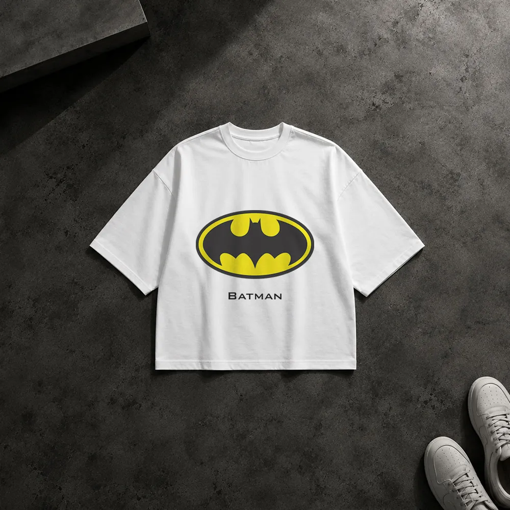 تیشرت باکسی بتمن طرح لوگوی کلاسیک (Batman)