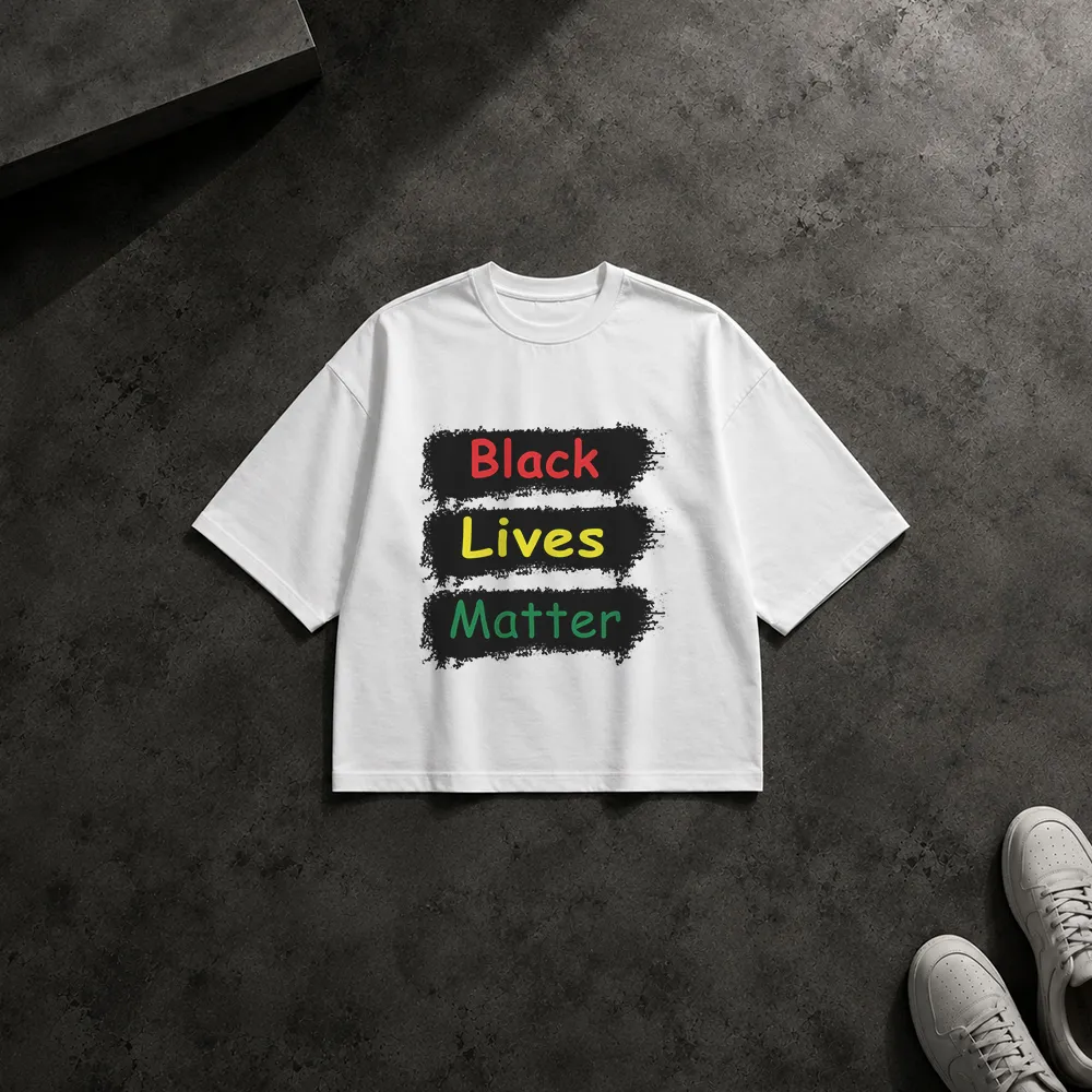 تیشرت باکسی نوشته Black Lives Matter