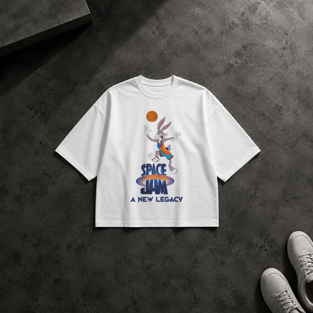 تیشرت باکسی لونی تونز طرح Space Jam (Bugs Bunny)