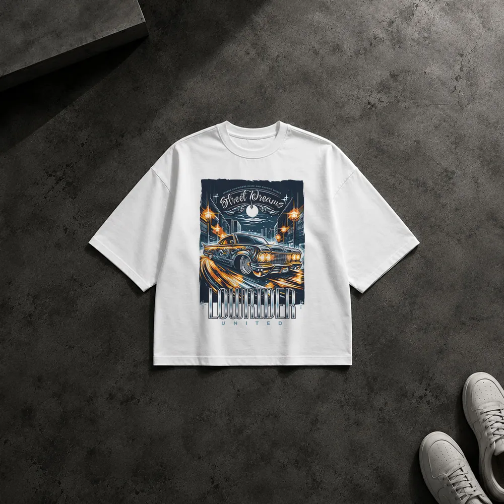 تیشرت باکسی طرح ماشین لواردایدر (Street Dreams Lowrider)