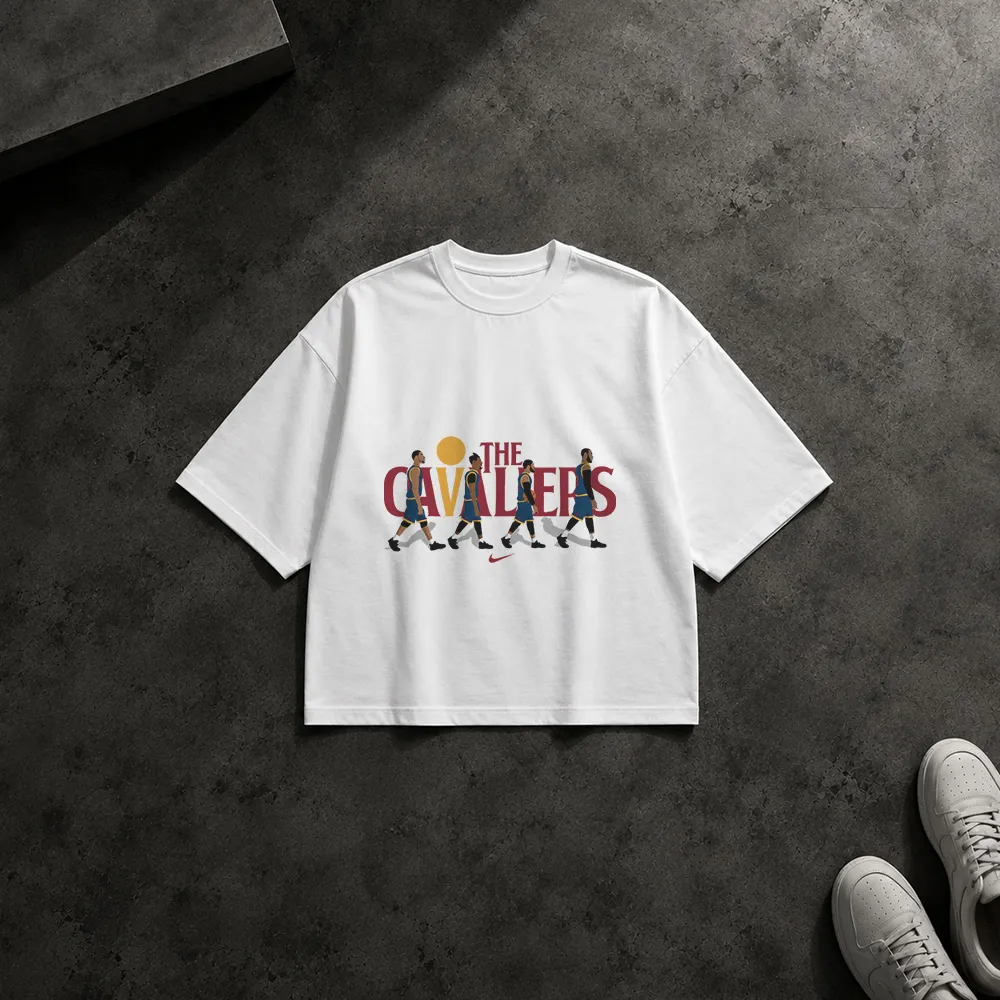تیشرت باکسی کارتونی طرح The Cavaliers