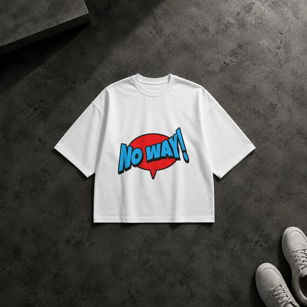 تیشرت باکسی کمیک طرح No Way