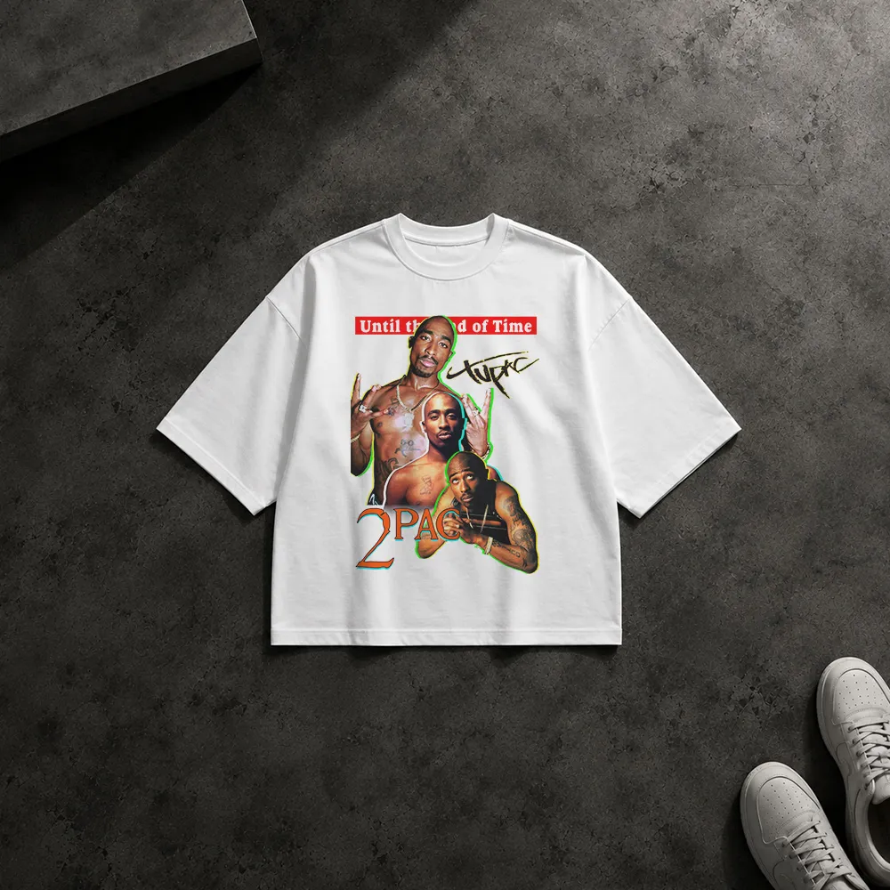 تیشرت باکسی طرح توپاک Until the End of Time (2Pac)