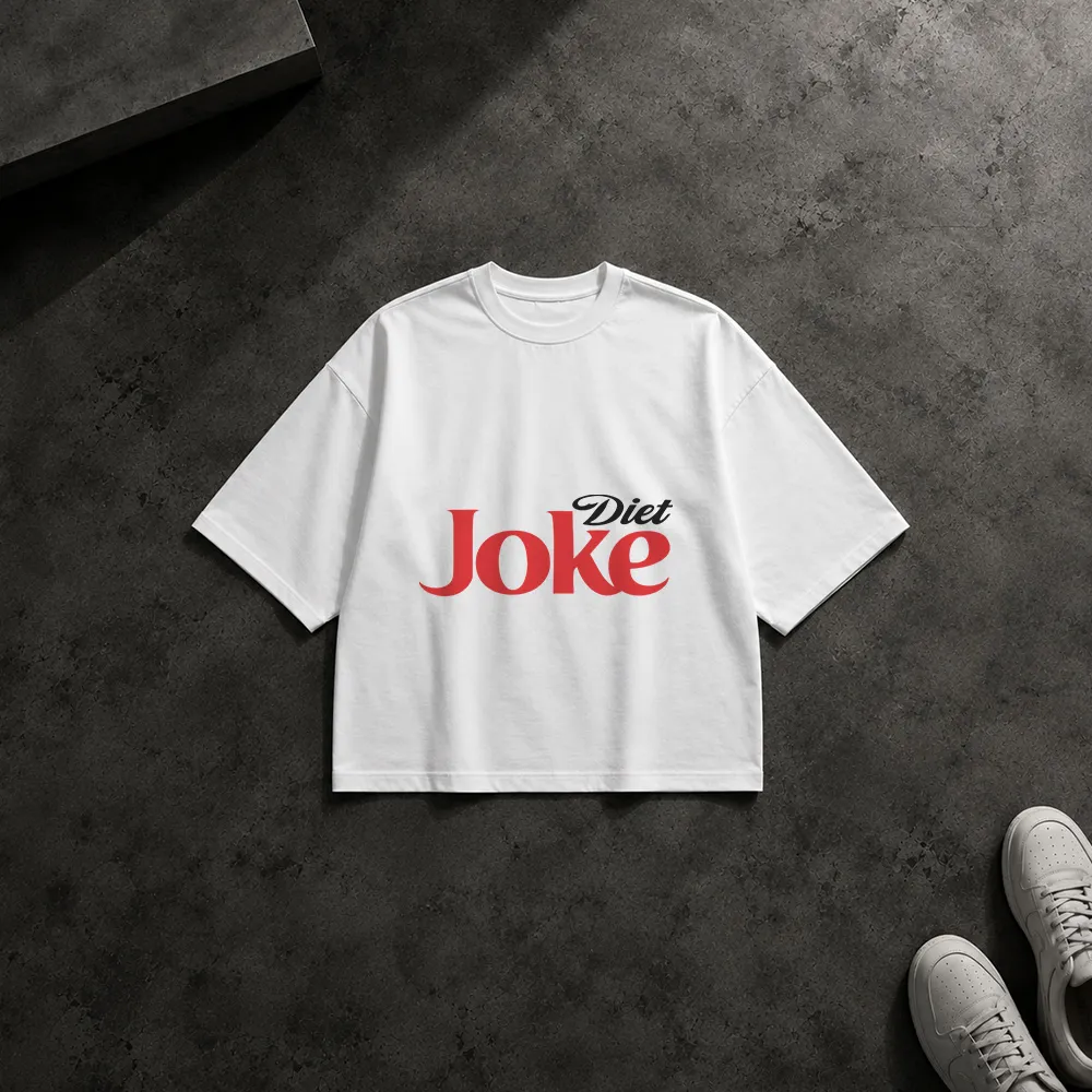 تیشرت باکسی طرح لوگوی طنز Diet Joke