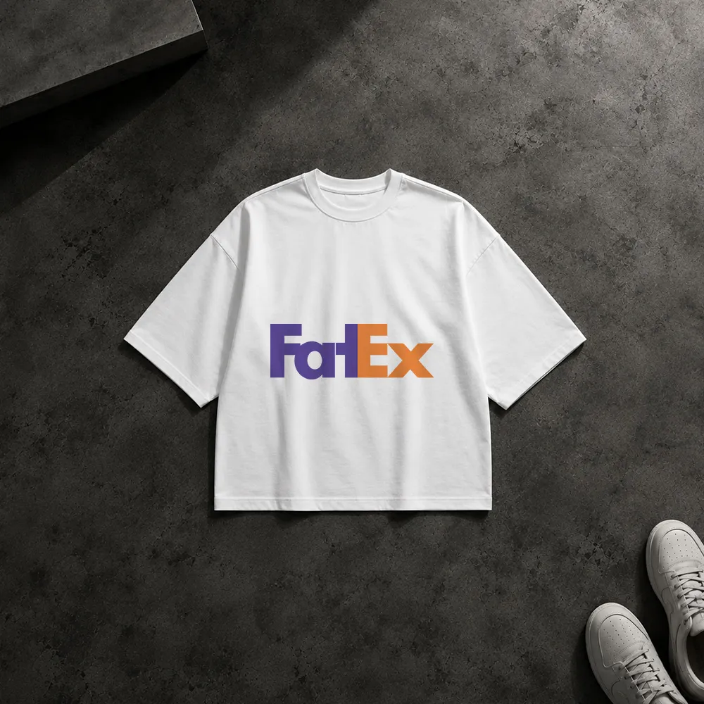 تیشرت باکسی طرح لوگوی طنز FarEx