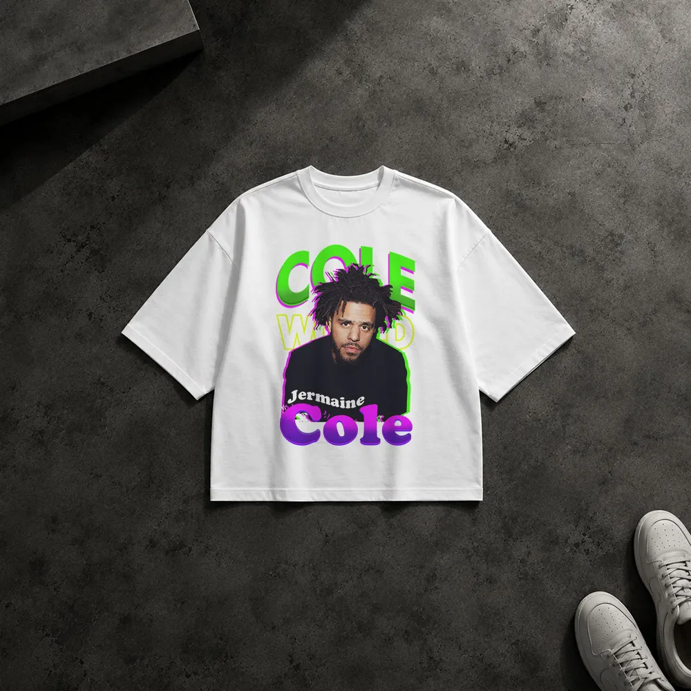 تیشرت باکسی طرح پوستر جی کول (J. Cole)